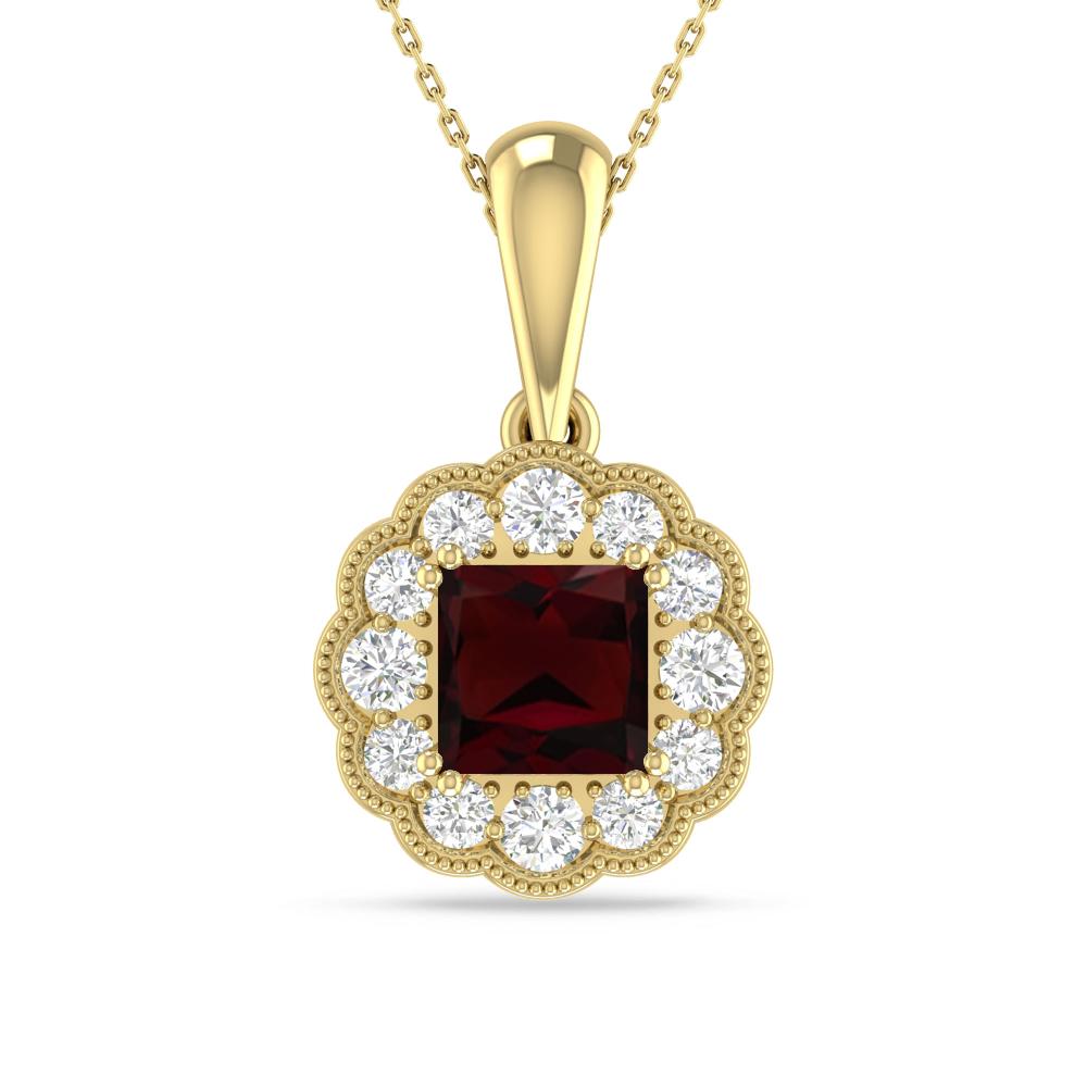 Yellow Gold - Garnet