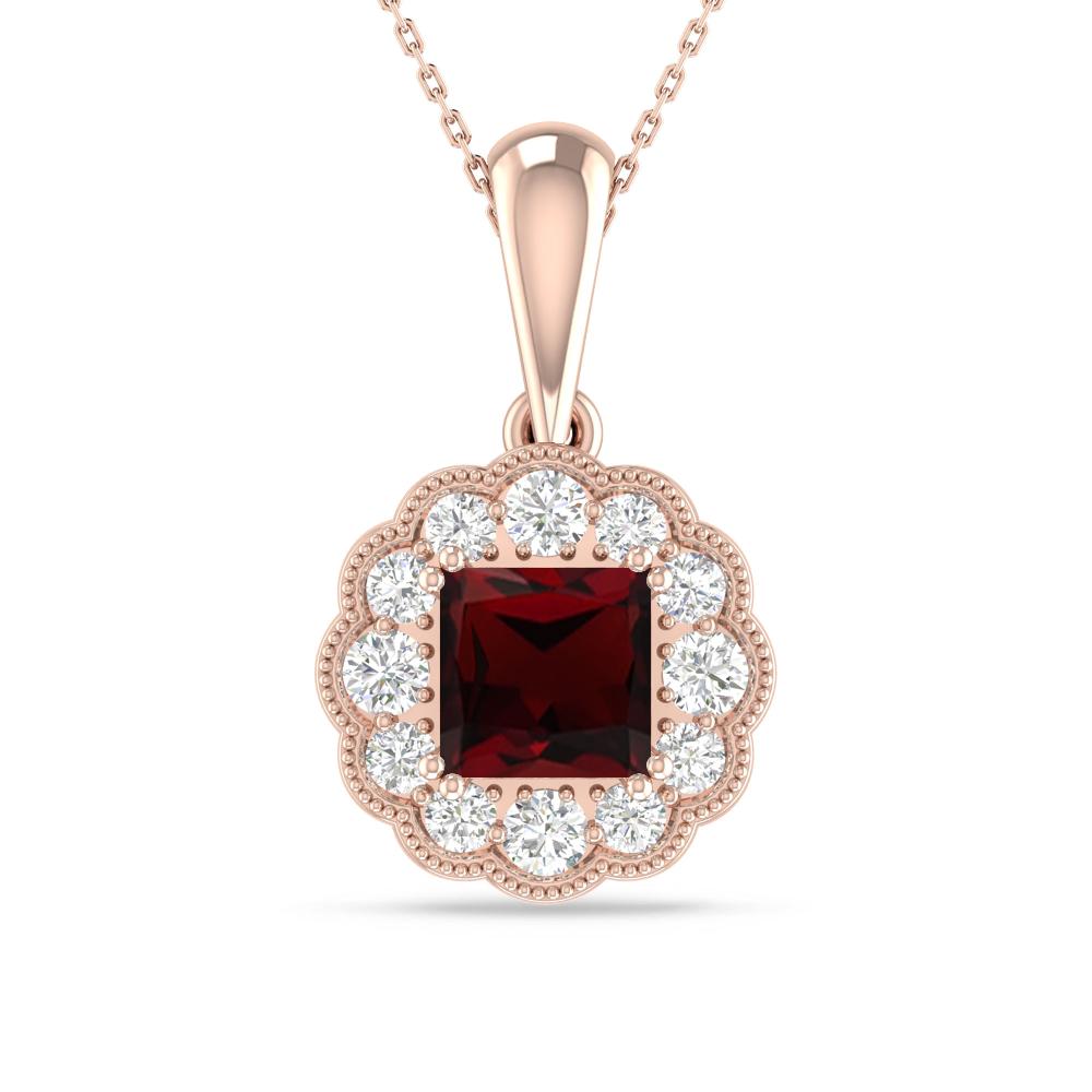 Rose Gold - Garnet