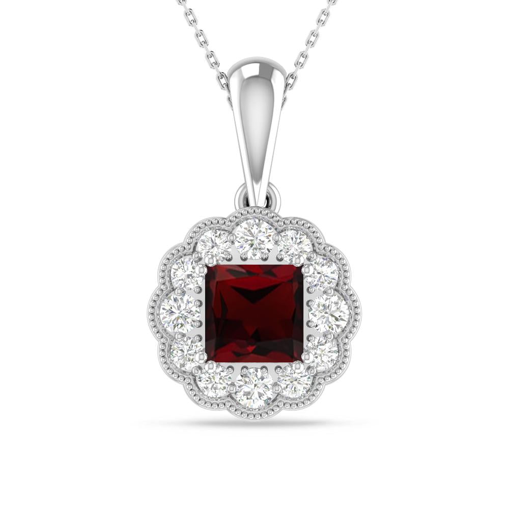 White Gold - Garnet