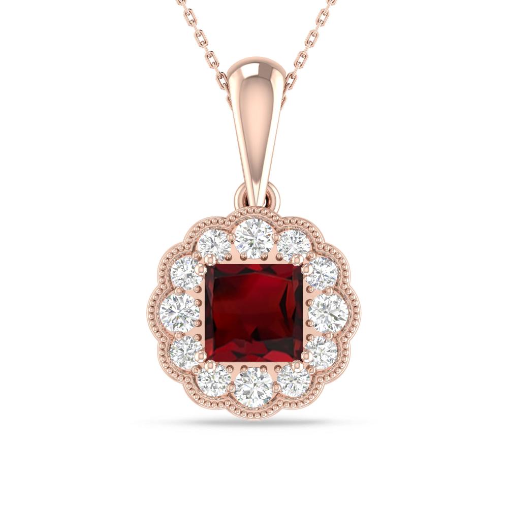 Rose Gold - Garnet