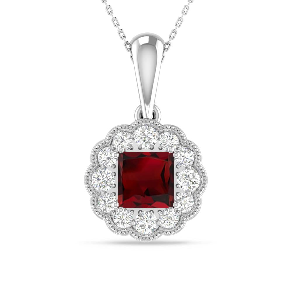 White Gold - Garnet