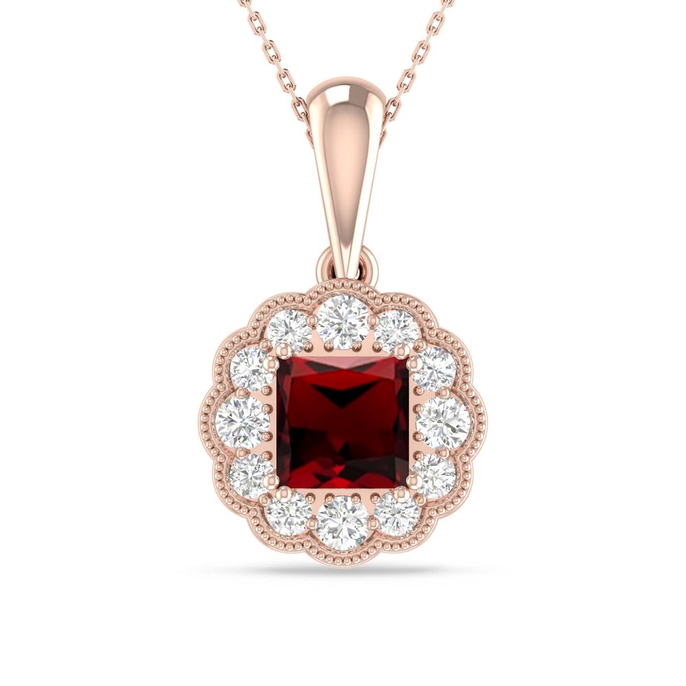 Rose Gold - Garnet