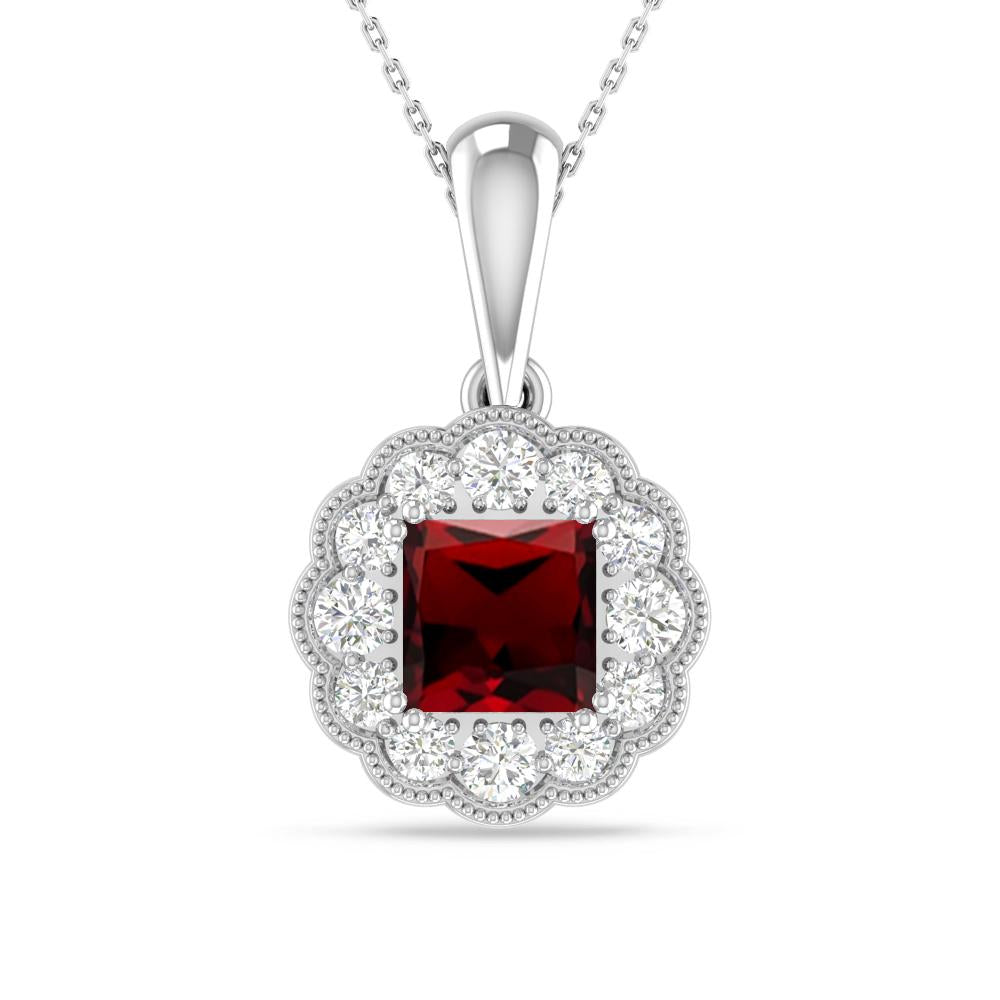White Gold - Garnet