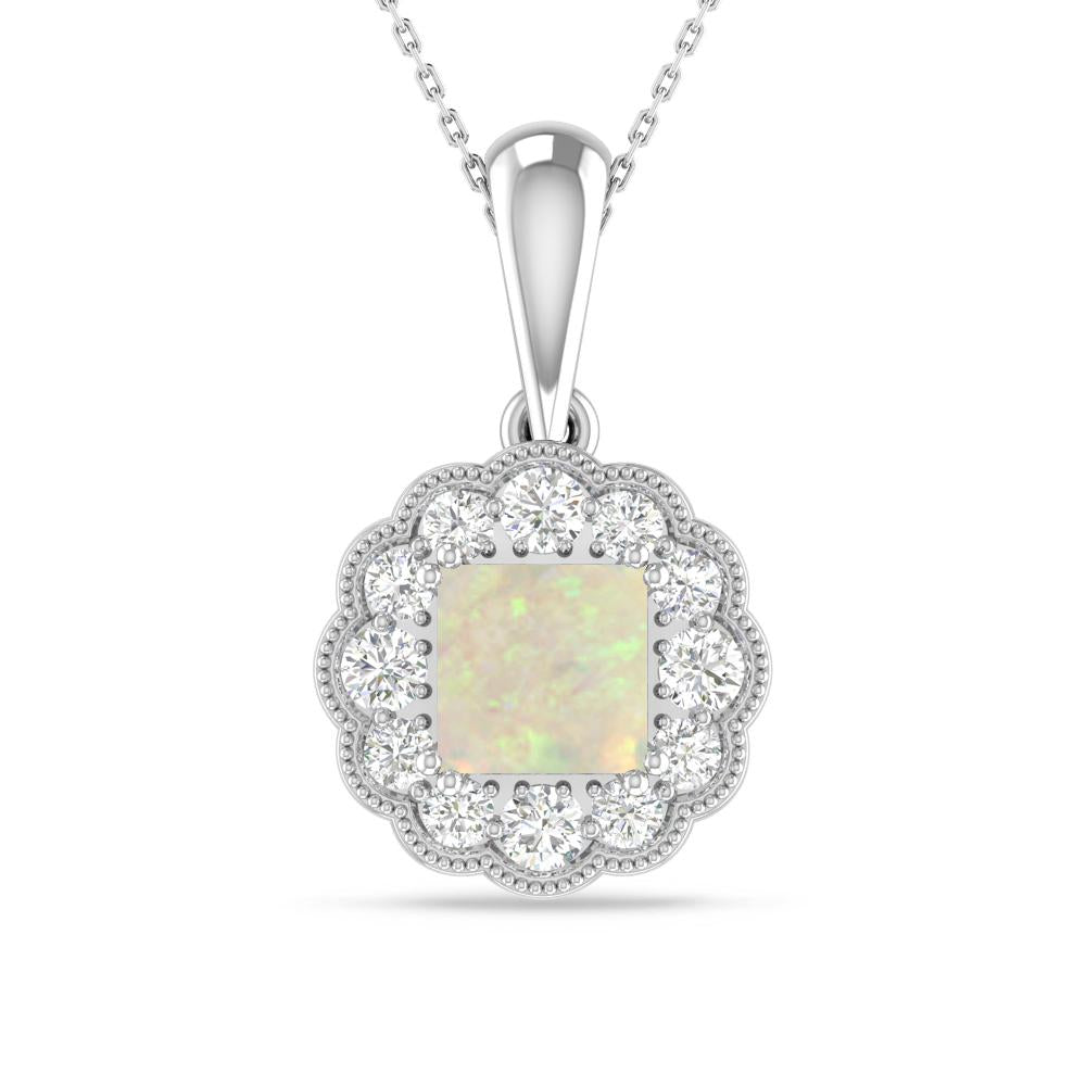 White Gold - Opal