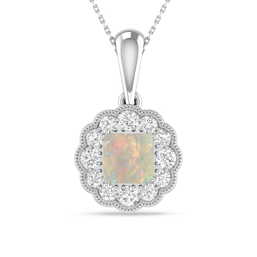 White Gold - Opal