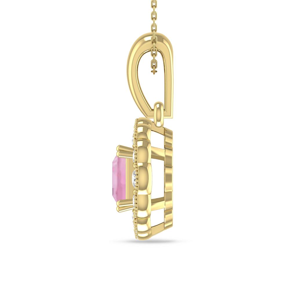 Yellow Gold - Pink Tourmaline