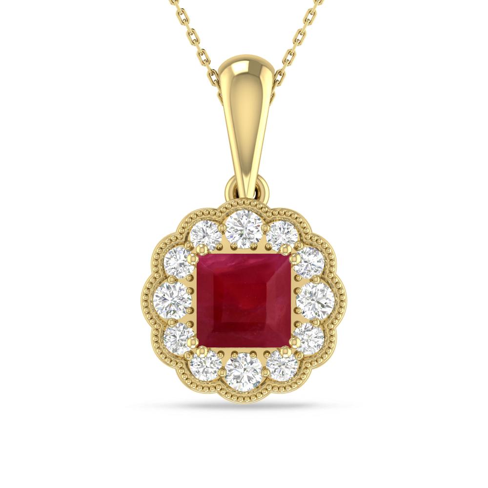 Yellow Gold - Ruby
