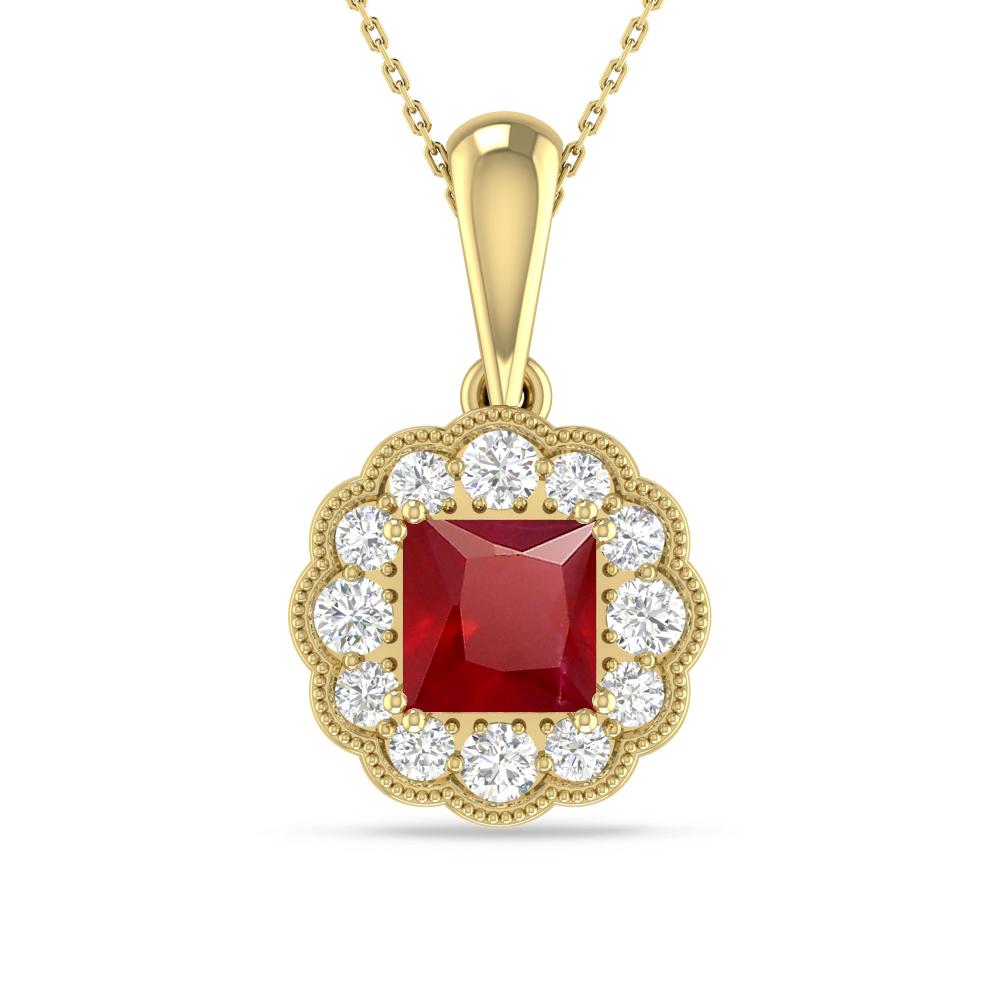 Yellow Gold - Ruby