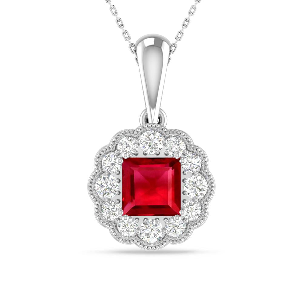 White Gold - Ruby
