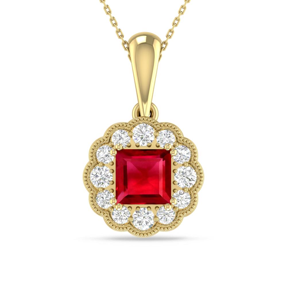 Yellow Gold - Ruby