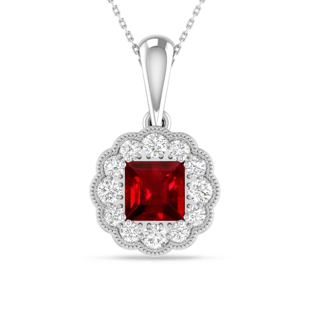 White Gold - Ruby