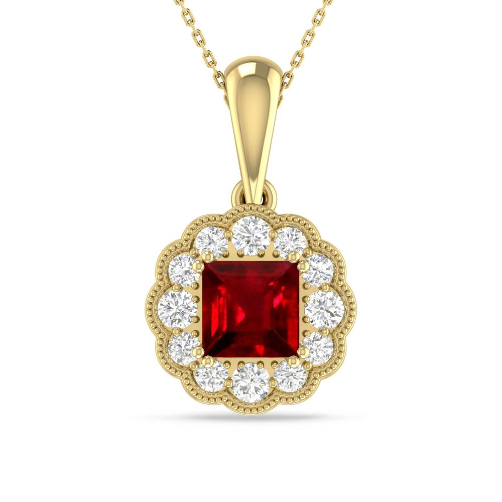 Yellow Gold - Ruby