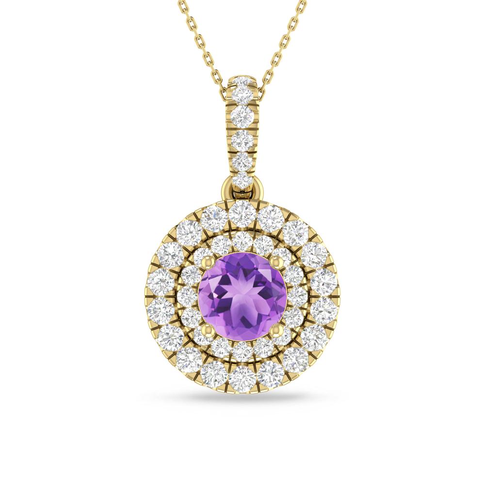 Yellow Gold - Amethyst