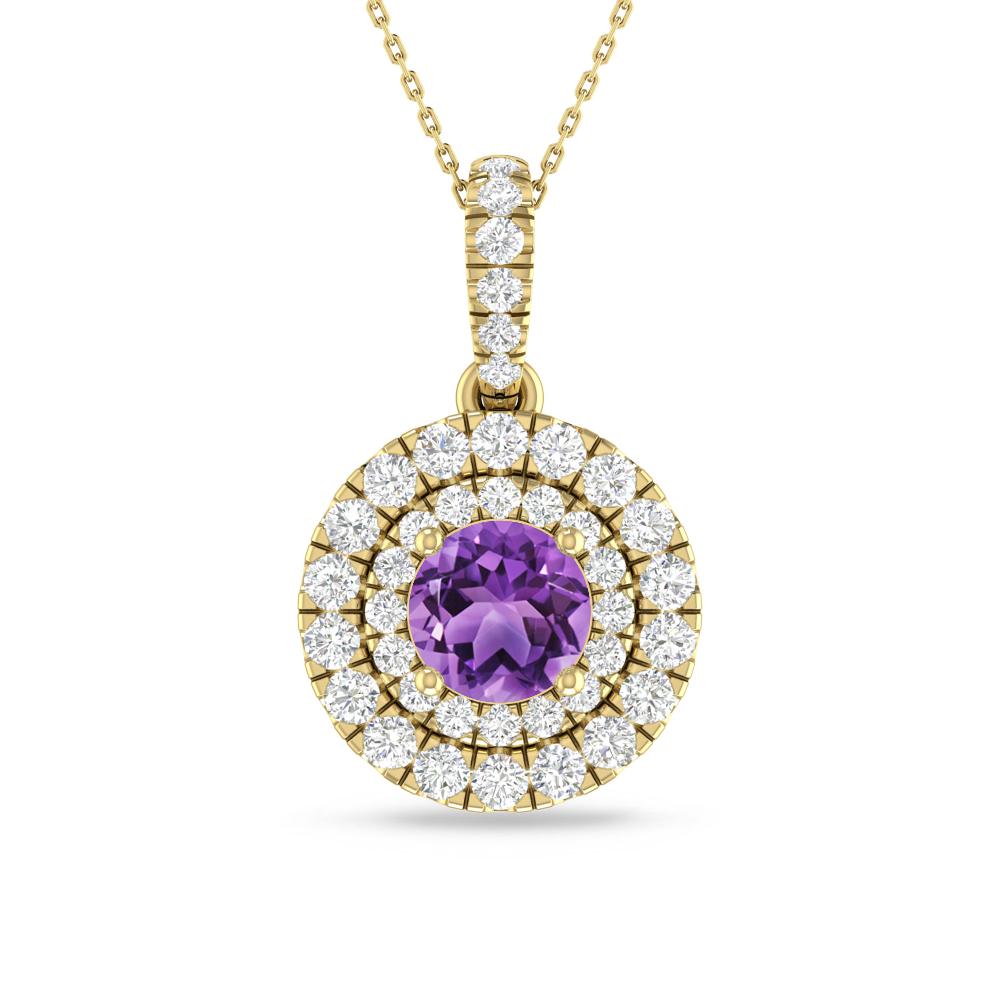 Yellow Gold - Amethyst