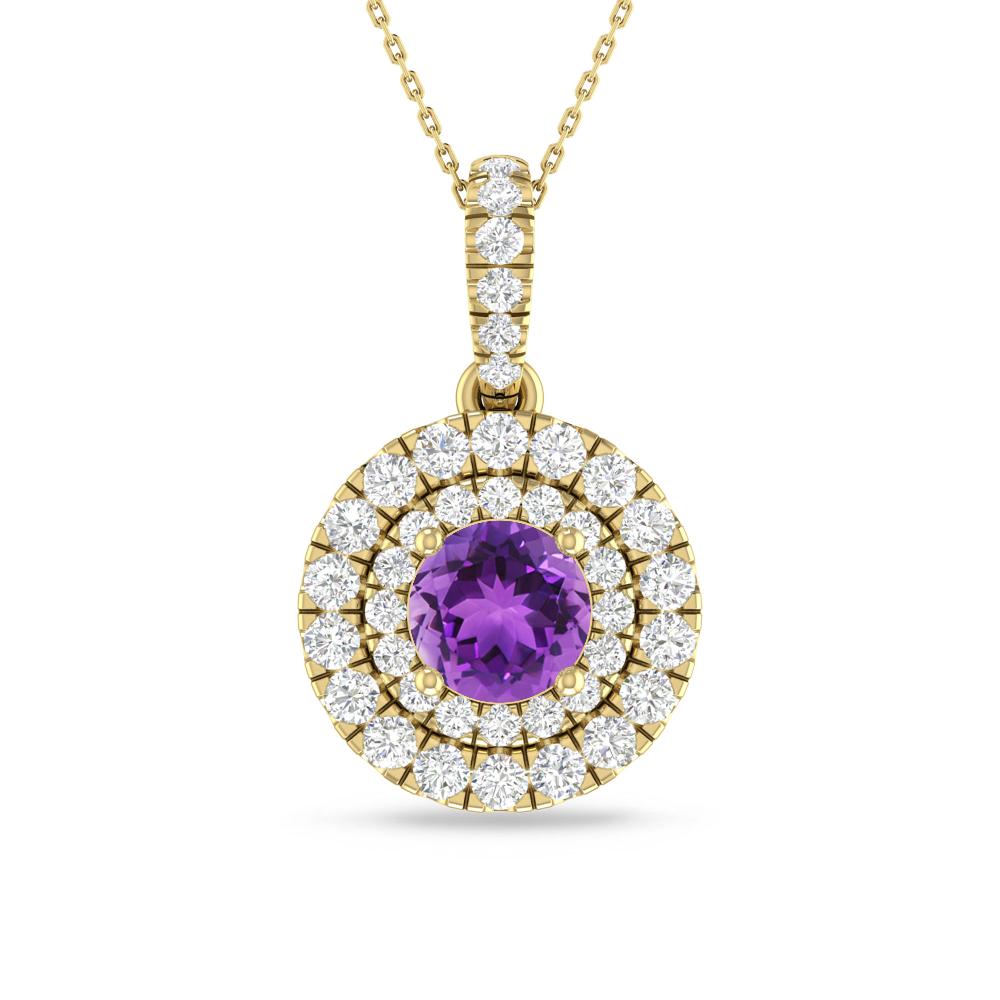 Yellow Gold - Amethyst