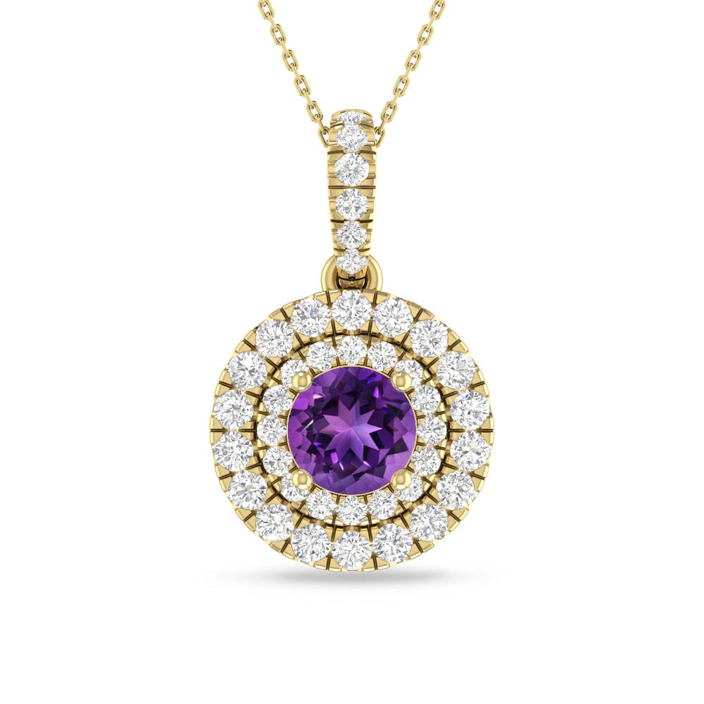 Yellow Gold - Amethyst