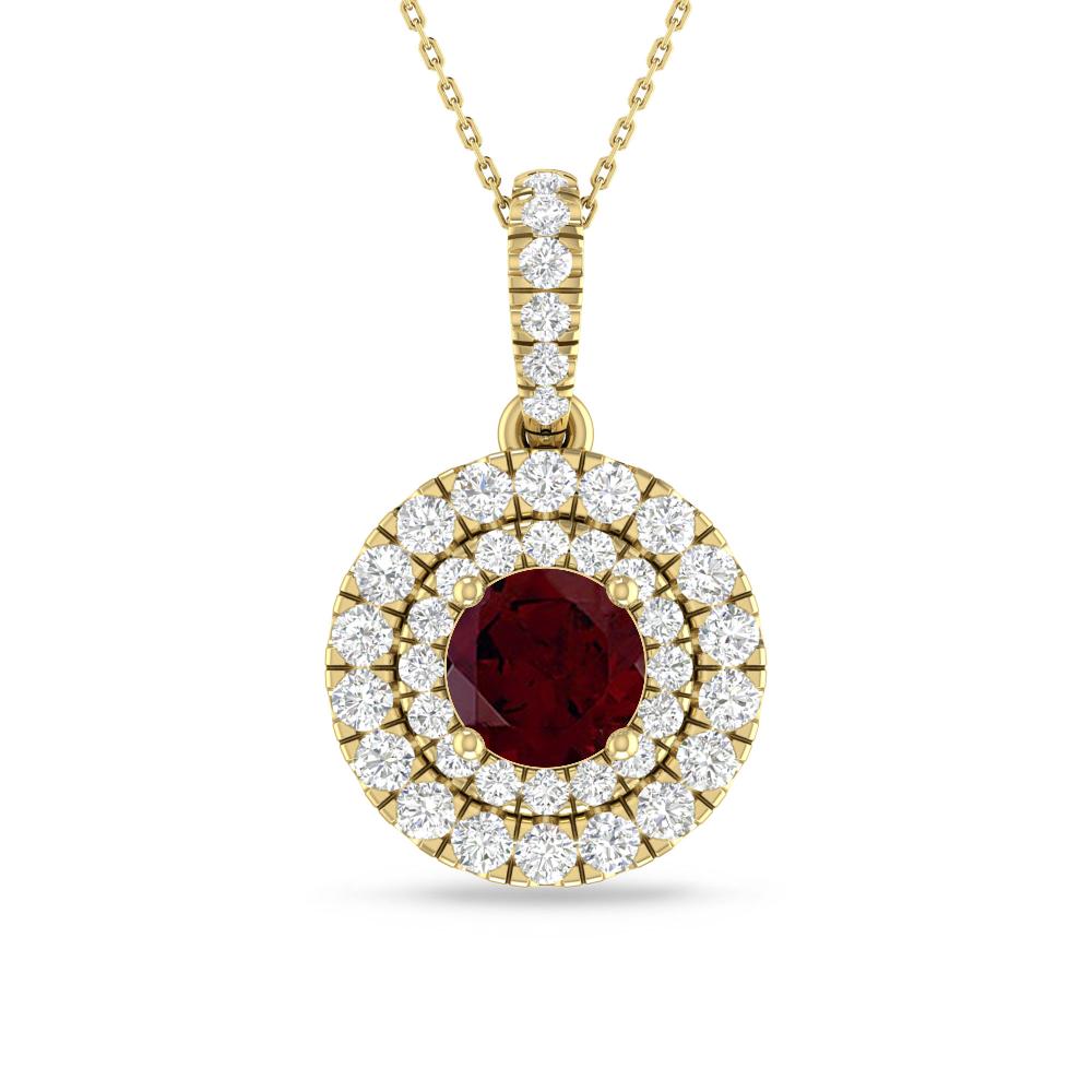 Yellow Gold - Garnet