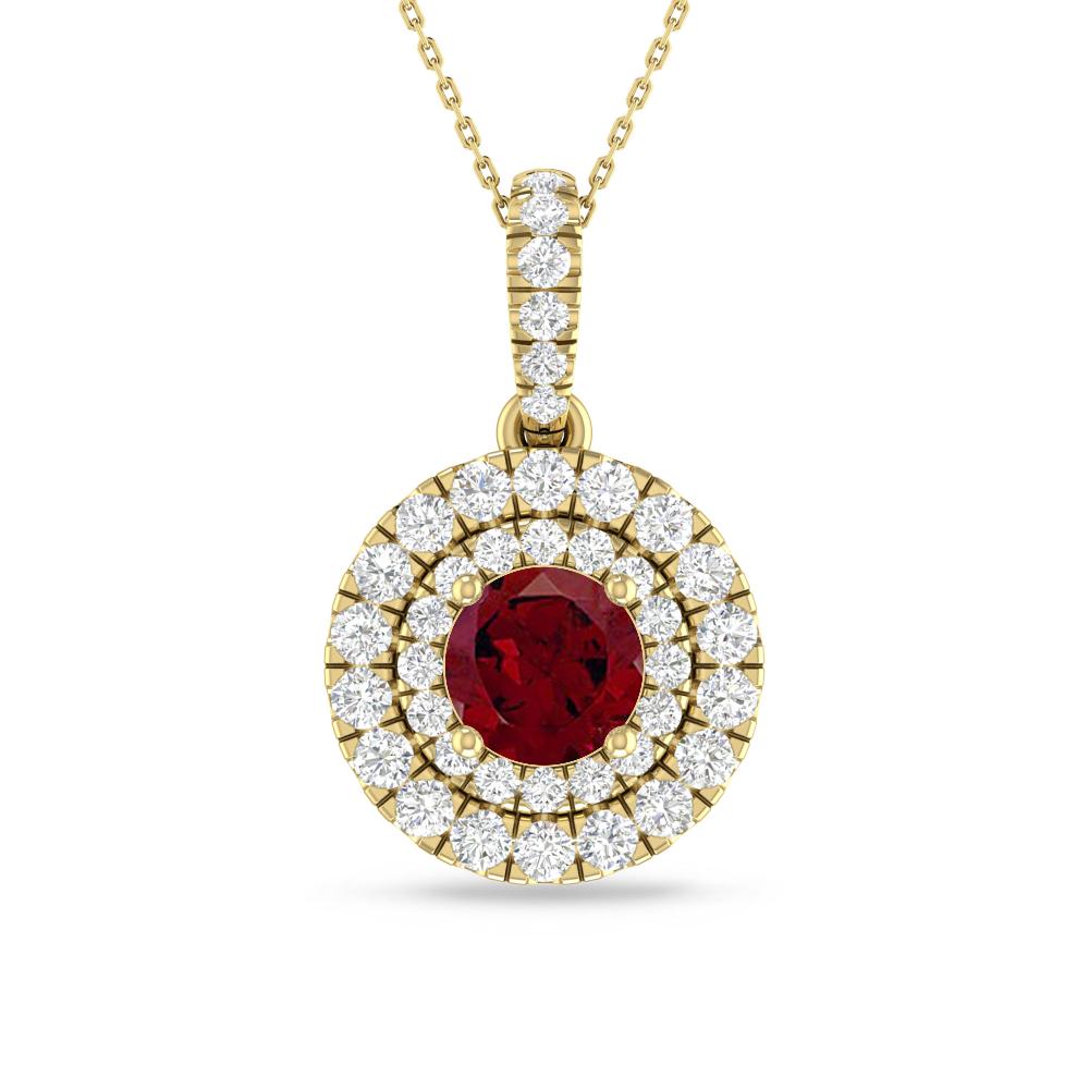 Yellow Gold - Garnet