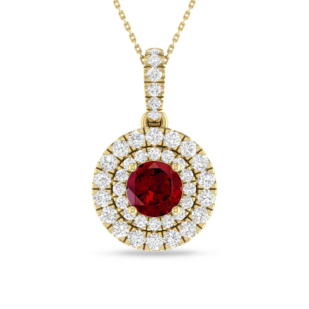 Yellow Gold - Garnet