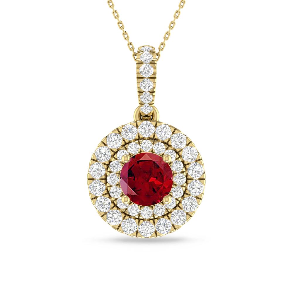 Yellow Gold - Garnet