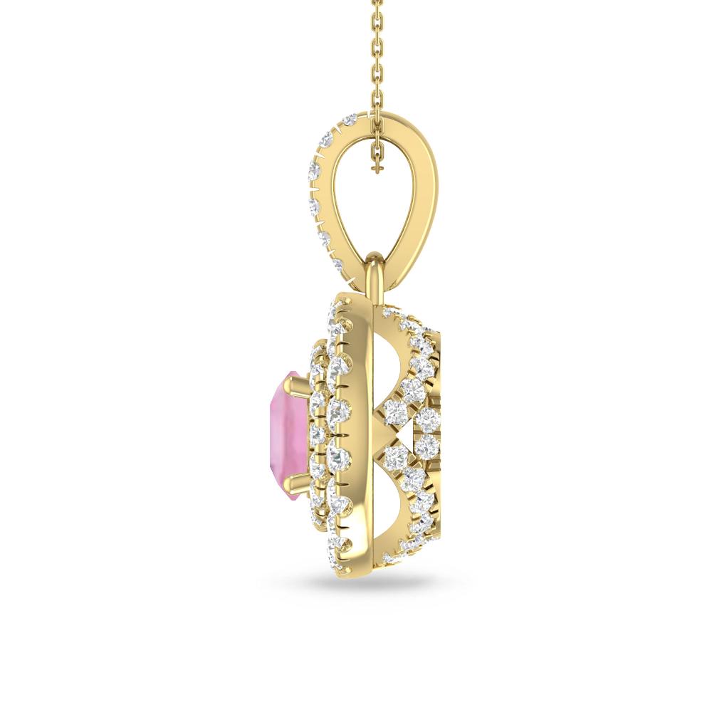 Yellow Gold - Pink Tourmaline