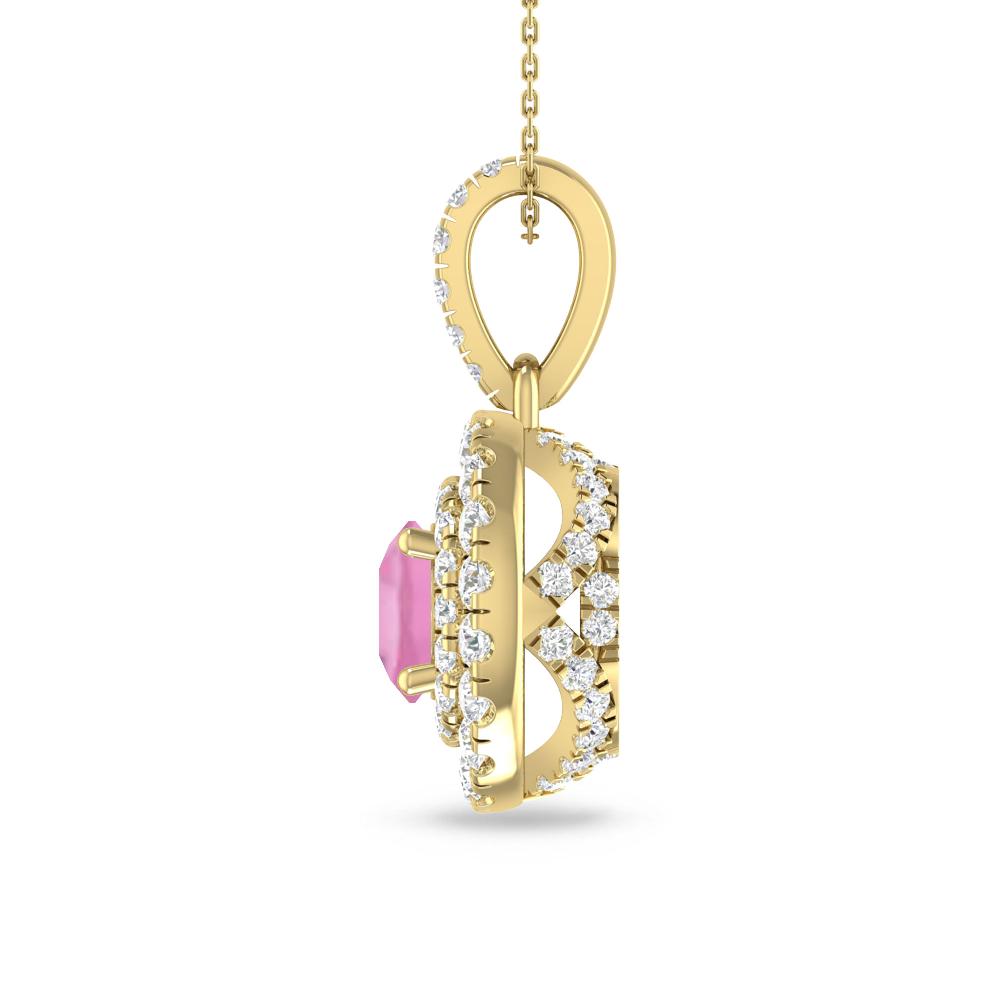 Yellow Gold - Pink Tourmaline