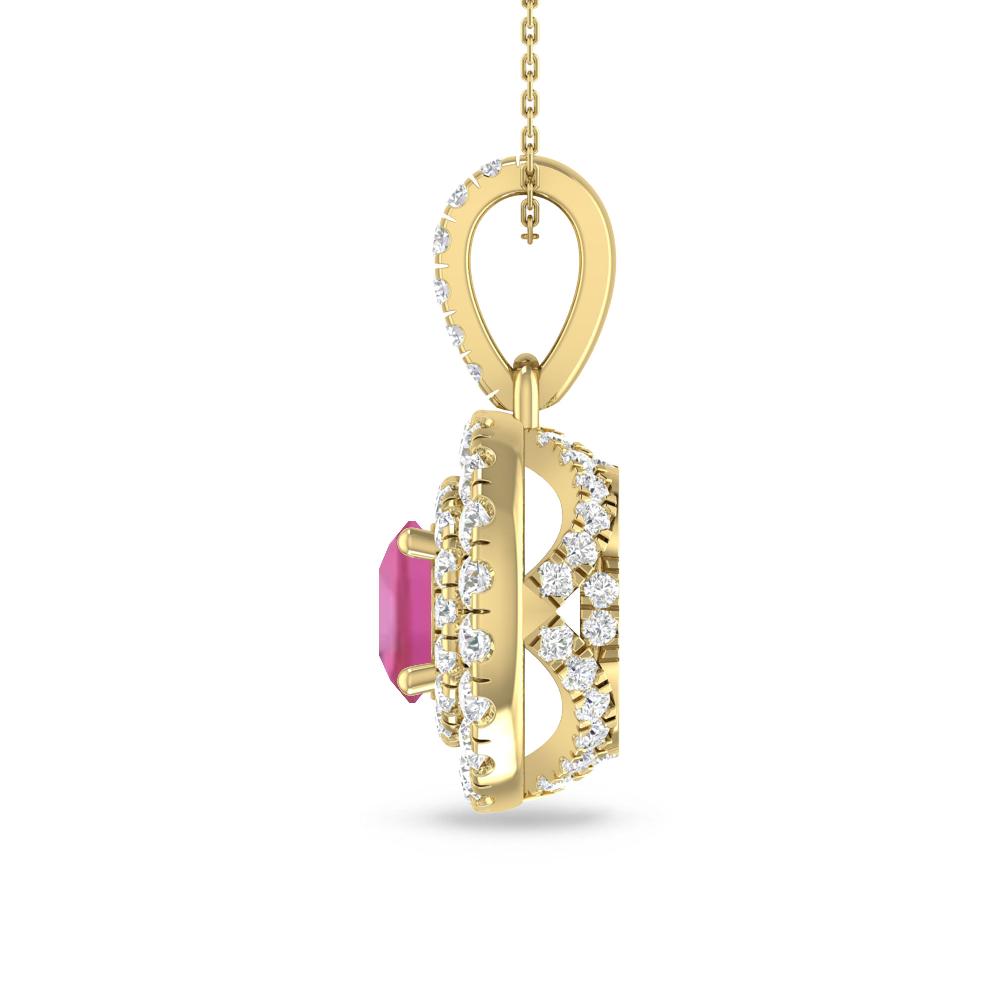 Yellow Gold - Pink Tourmaline