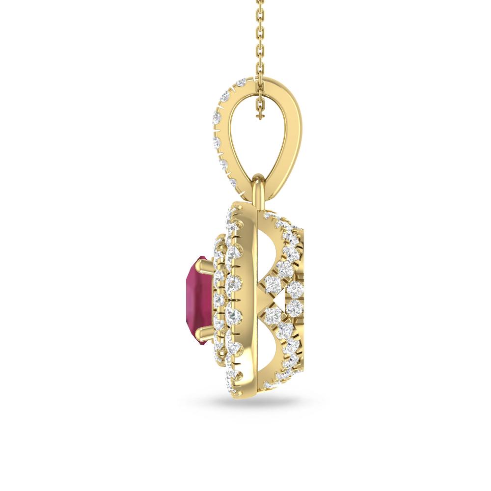 Yellow Gold - Pink Tourmaline