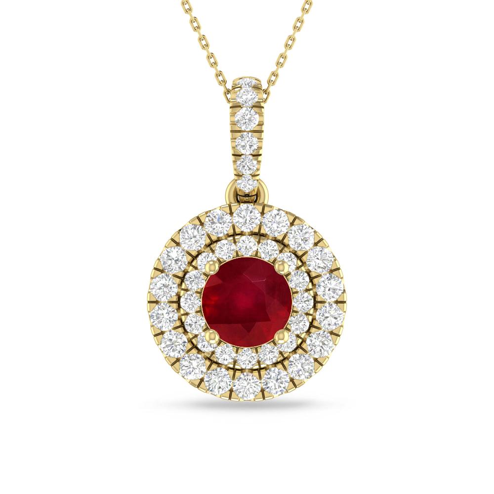 Yellow Gold - Ruby