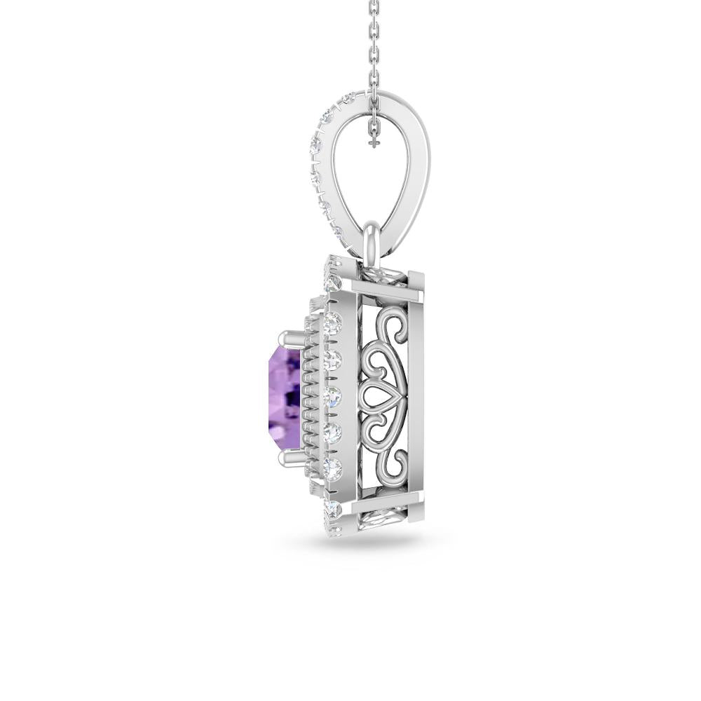 White Gold - Amethyst