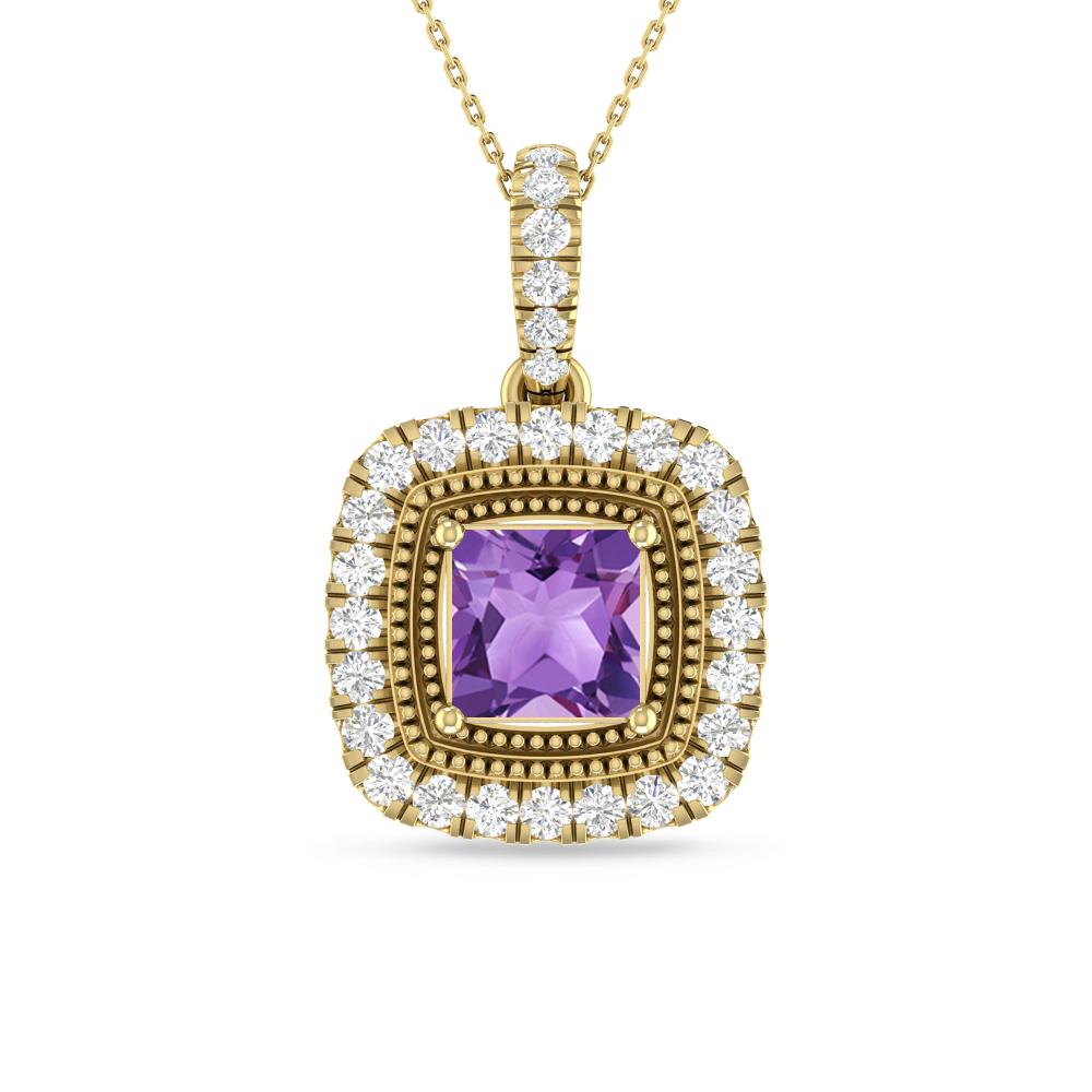 Yellow Gold - Amethyst