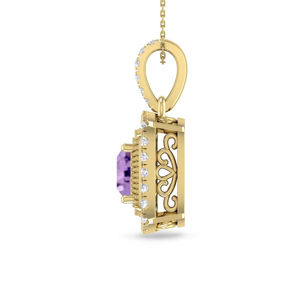 Yellow Gold - Amethyst