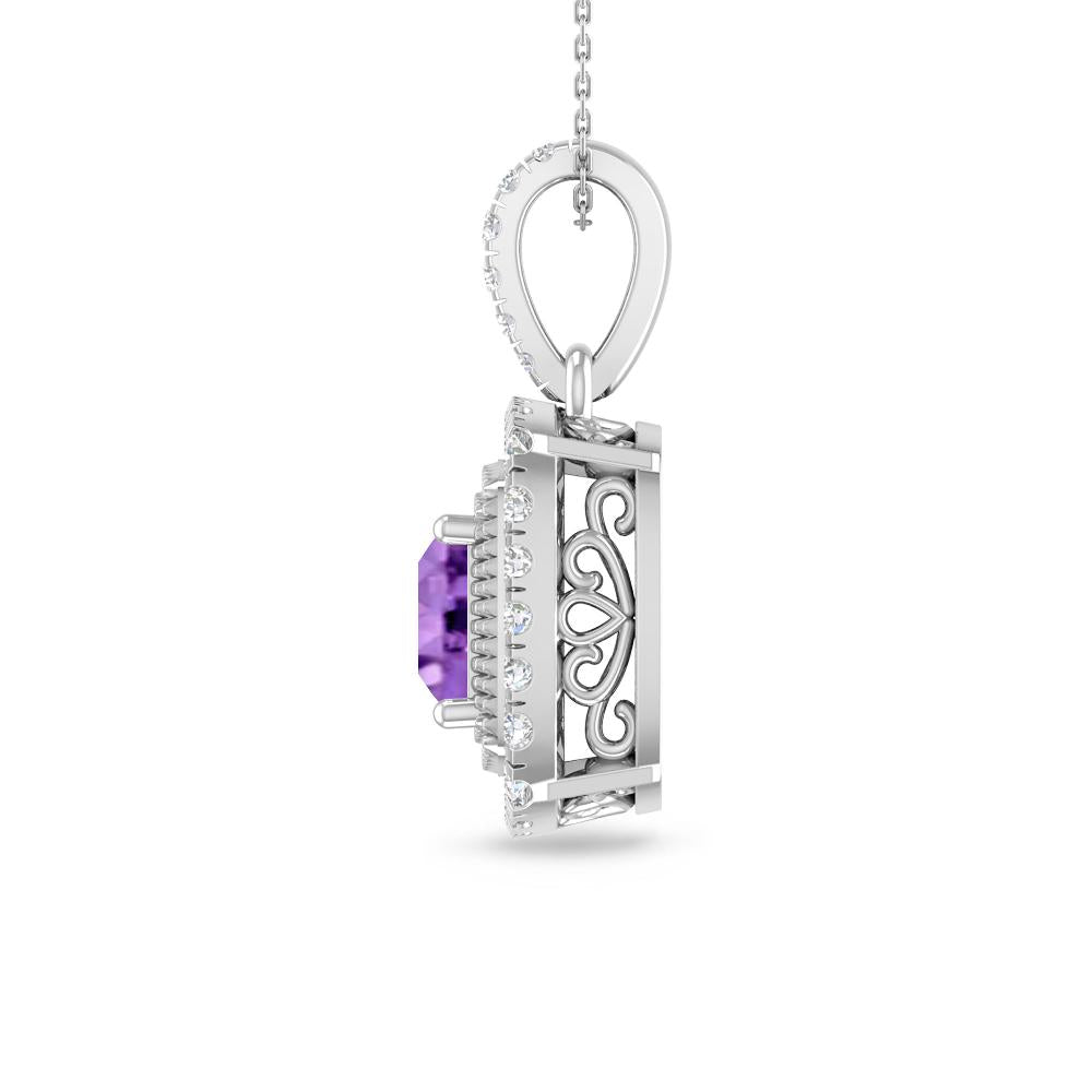 White Gold - Amethyst