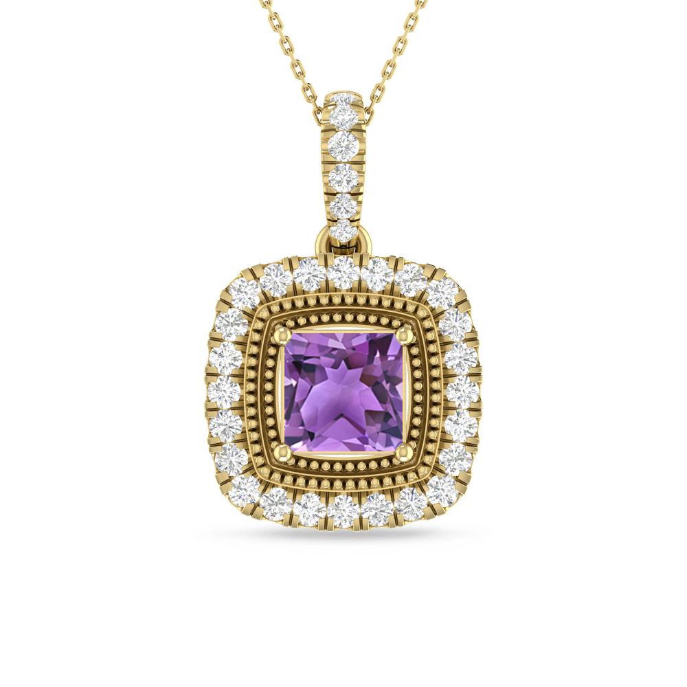 Yellow Gold - Amethyst