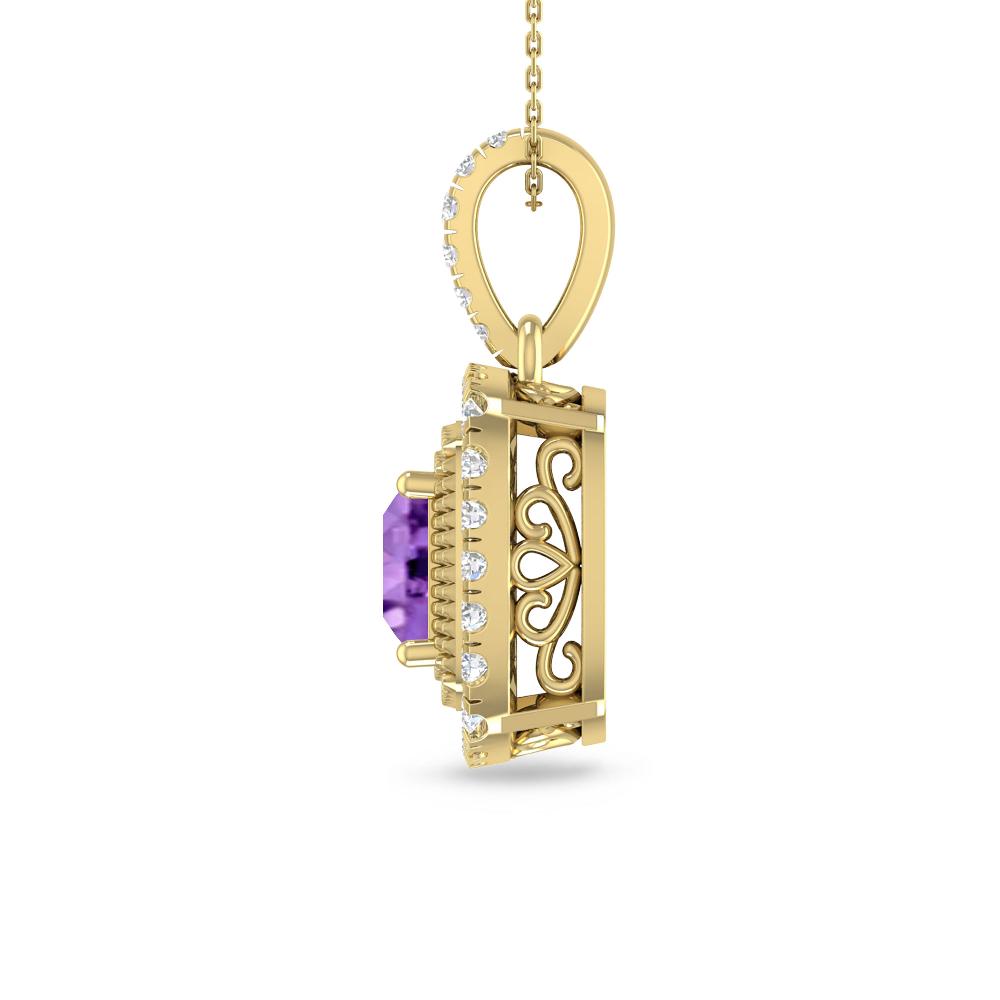 Yellow Gold - Amethyst