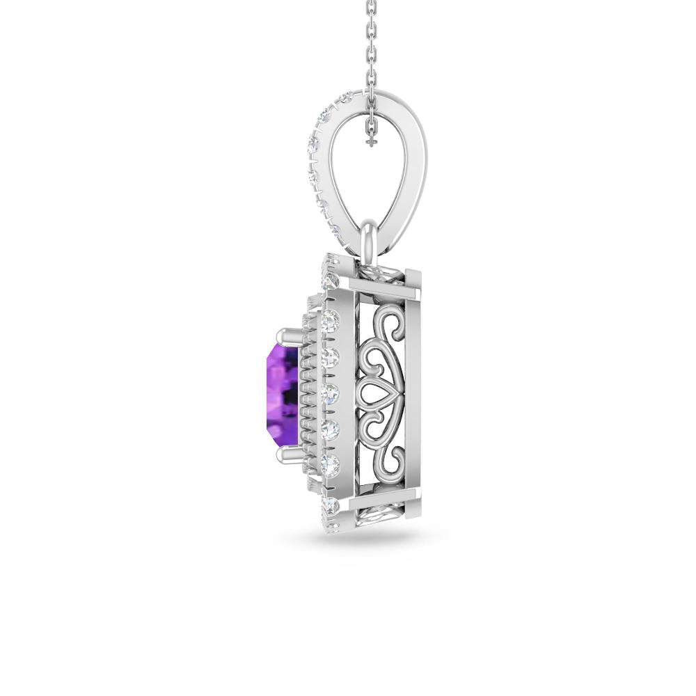 White Gold - Amethyst