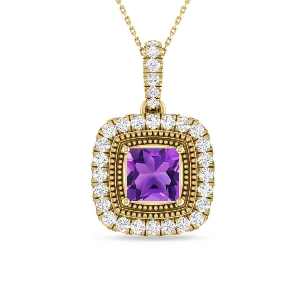 Yellow Gold - Amethyst