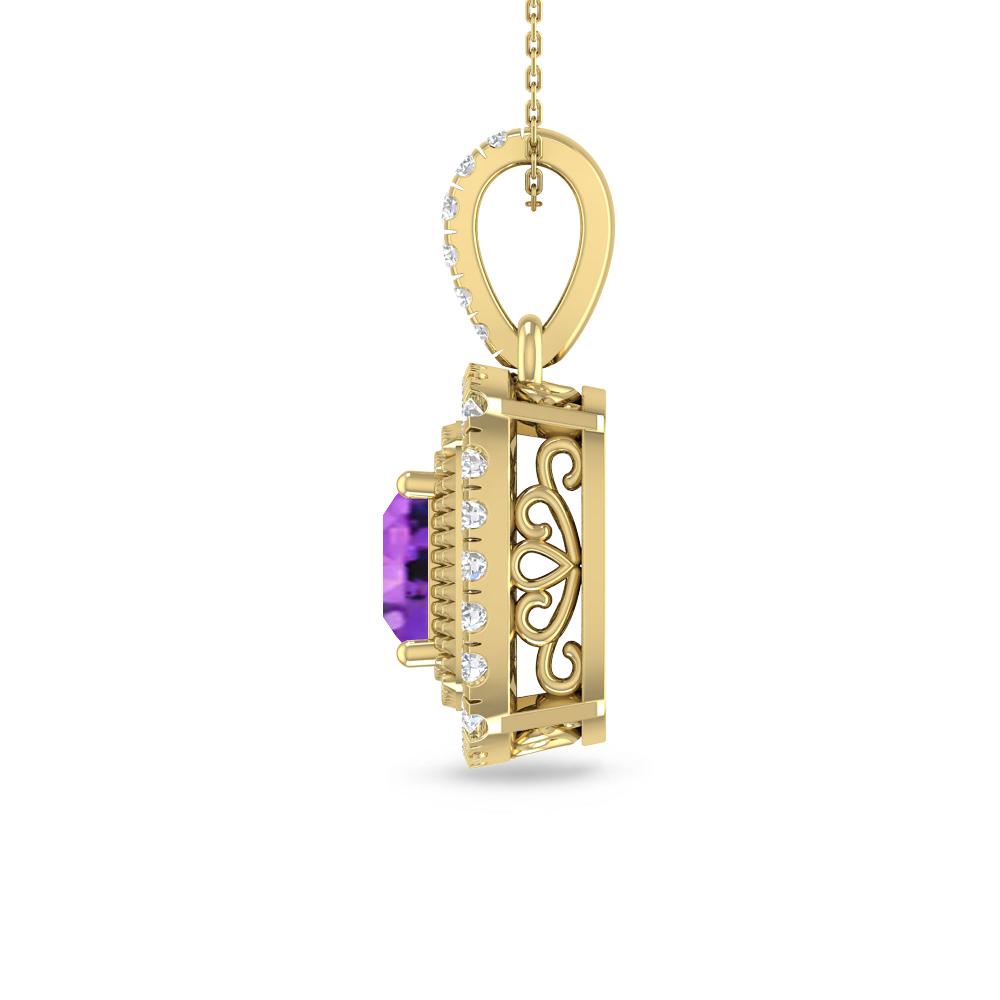 Yellow Gold - Amethyst