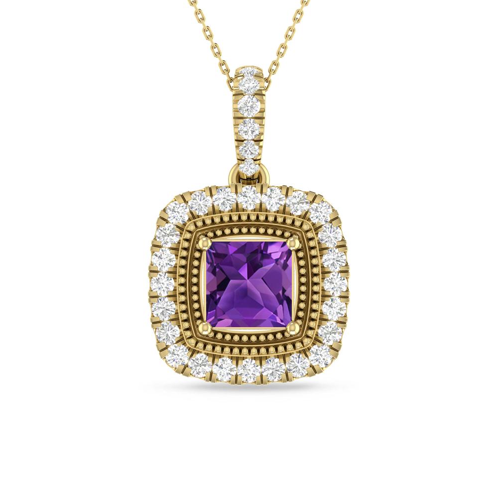 Yellow Gold - Amethyst