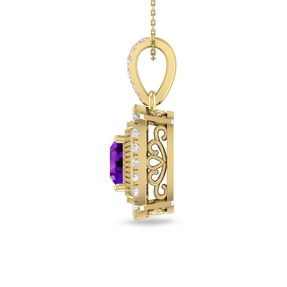 Yellow Gold - Amethyst