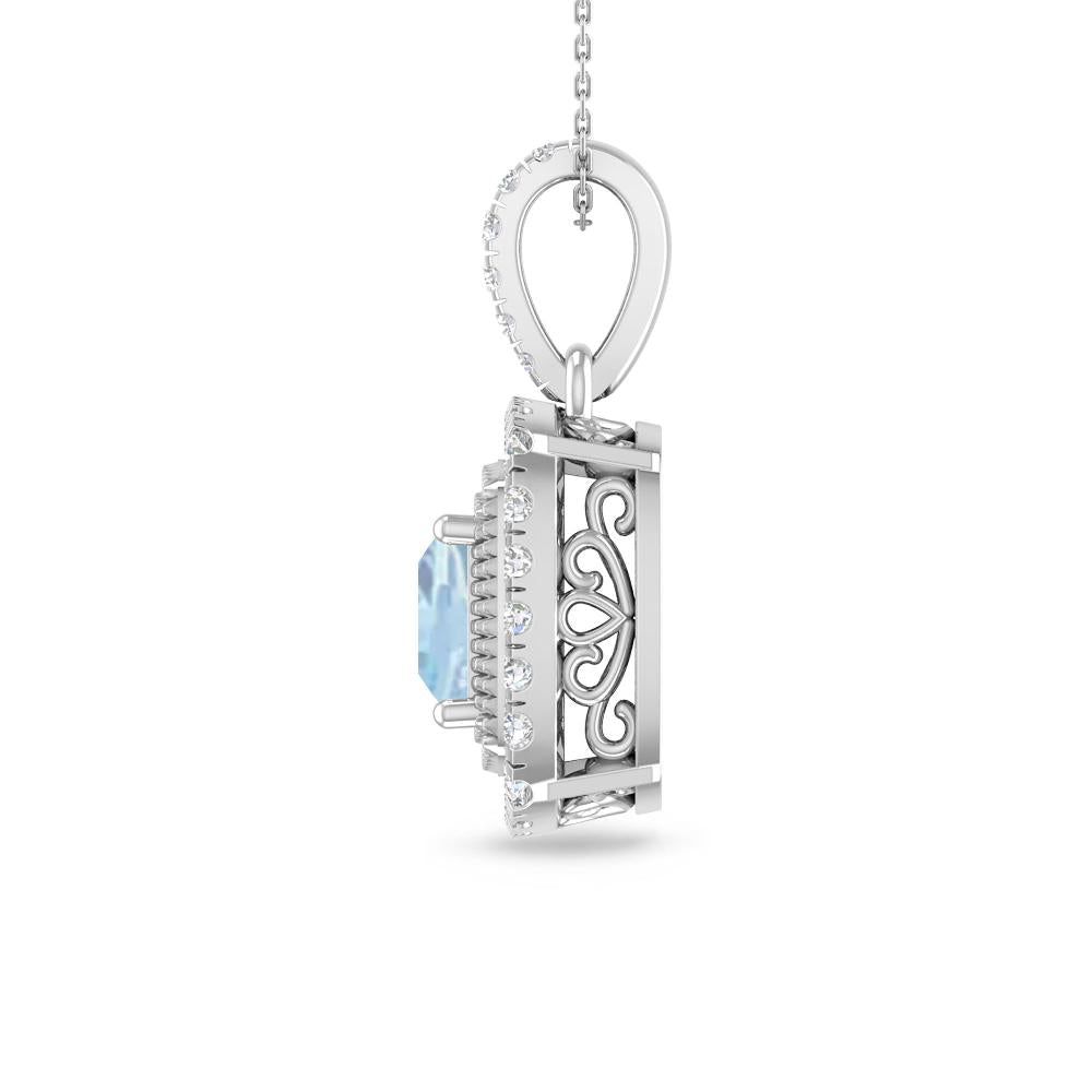 White Gold - Aquamarine