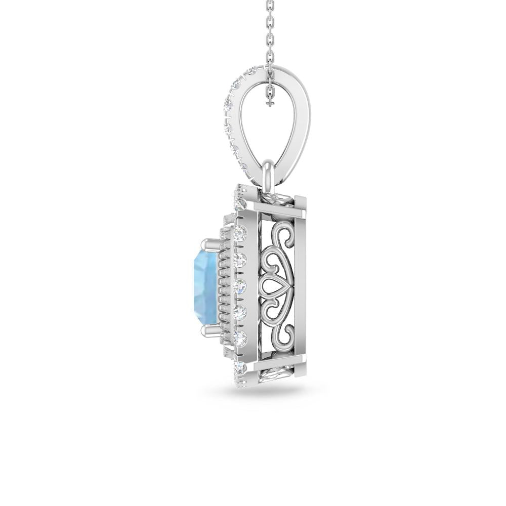 White Gold - Aquamarine