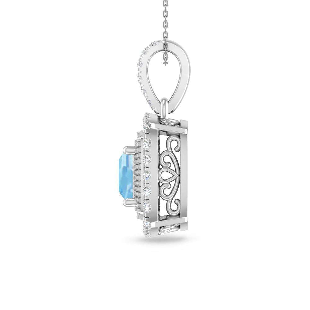 White Gold - Aquamarine