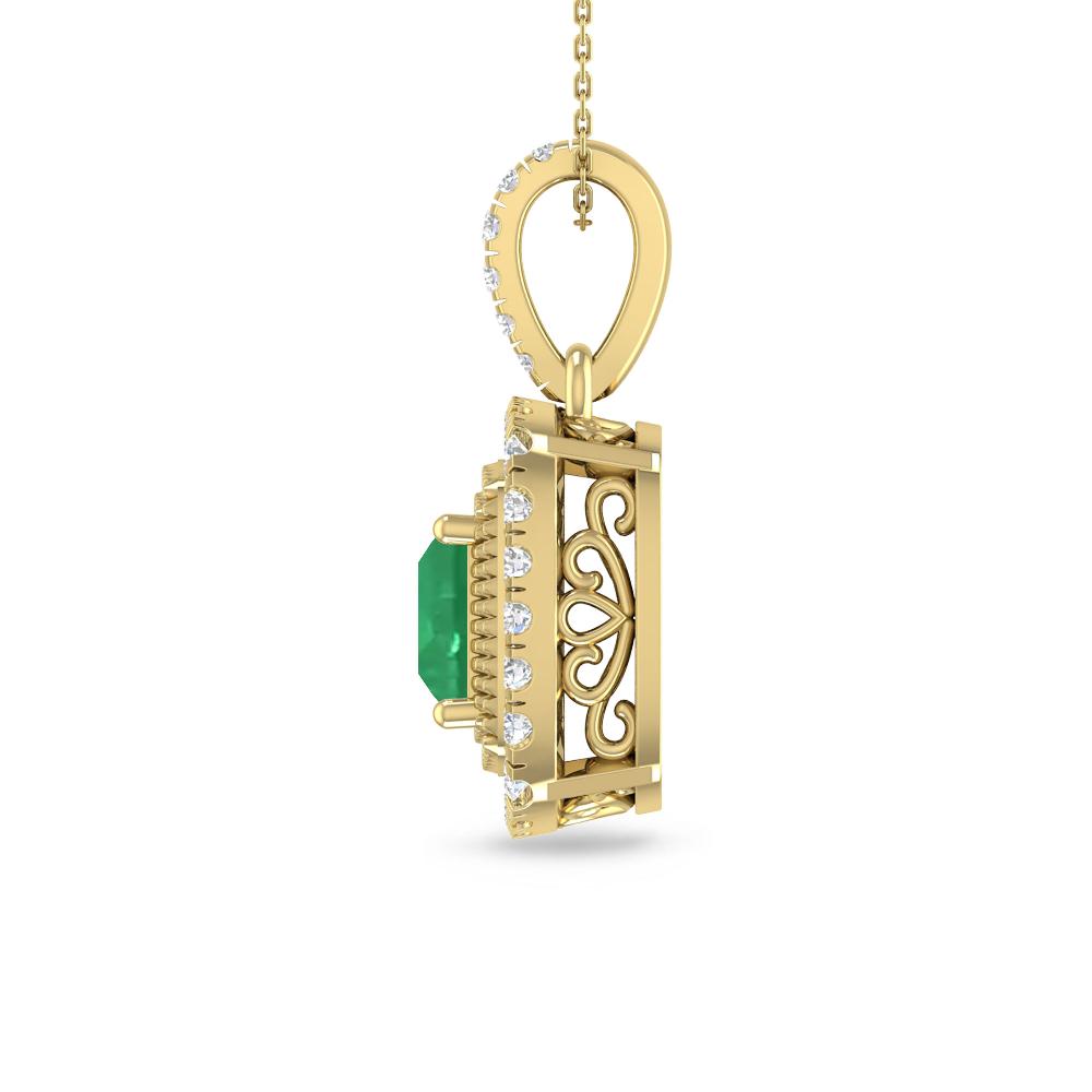 Yellow Gold - Emerald