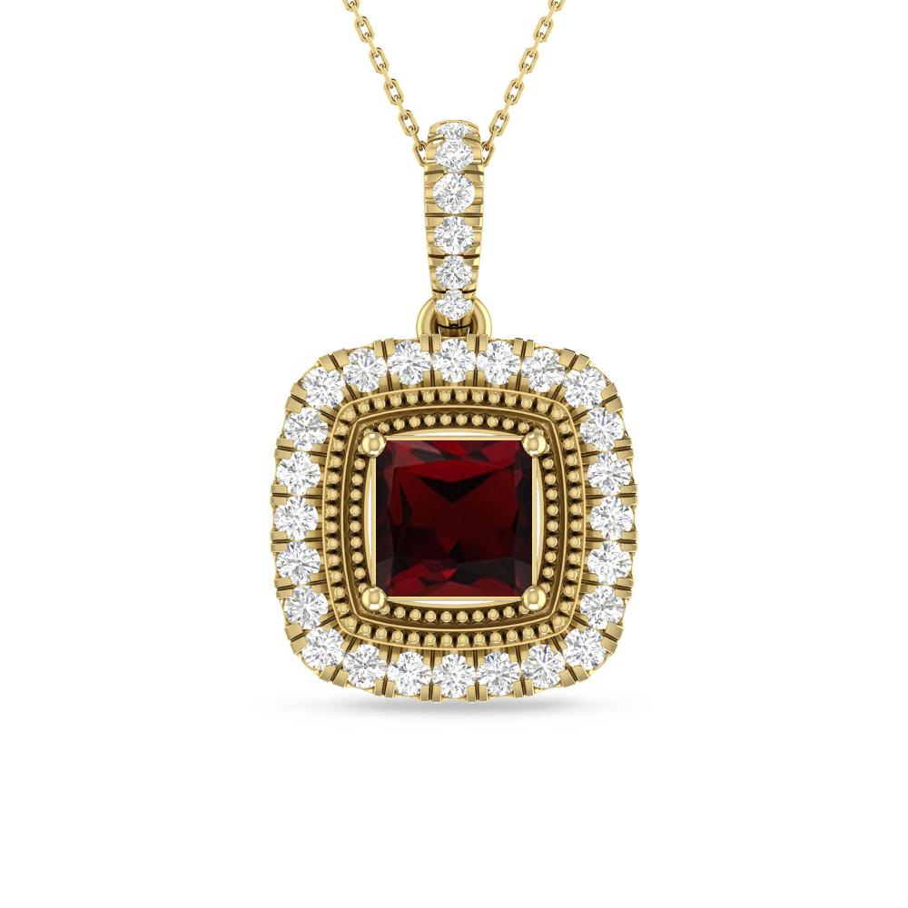 Yellow Gold - Garnet