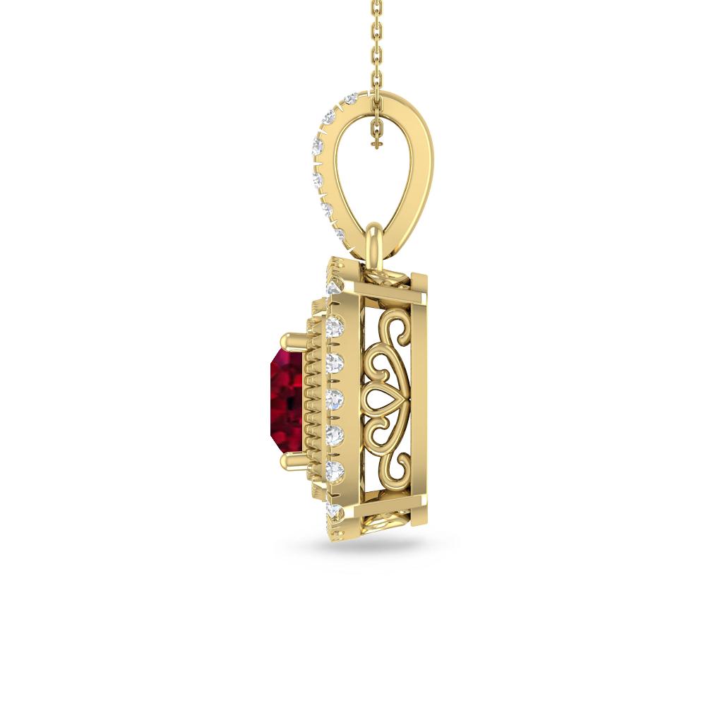 Yellow Gold - Garnet