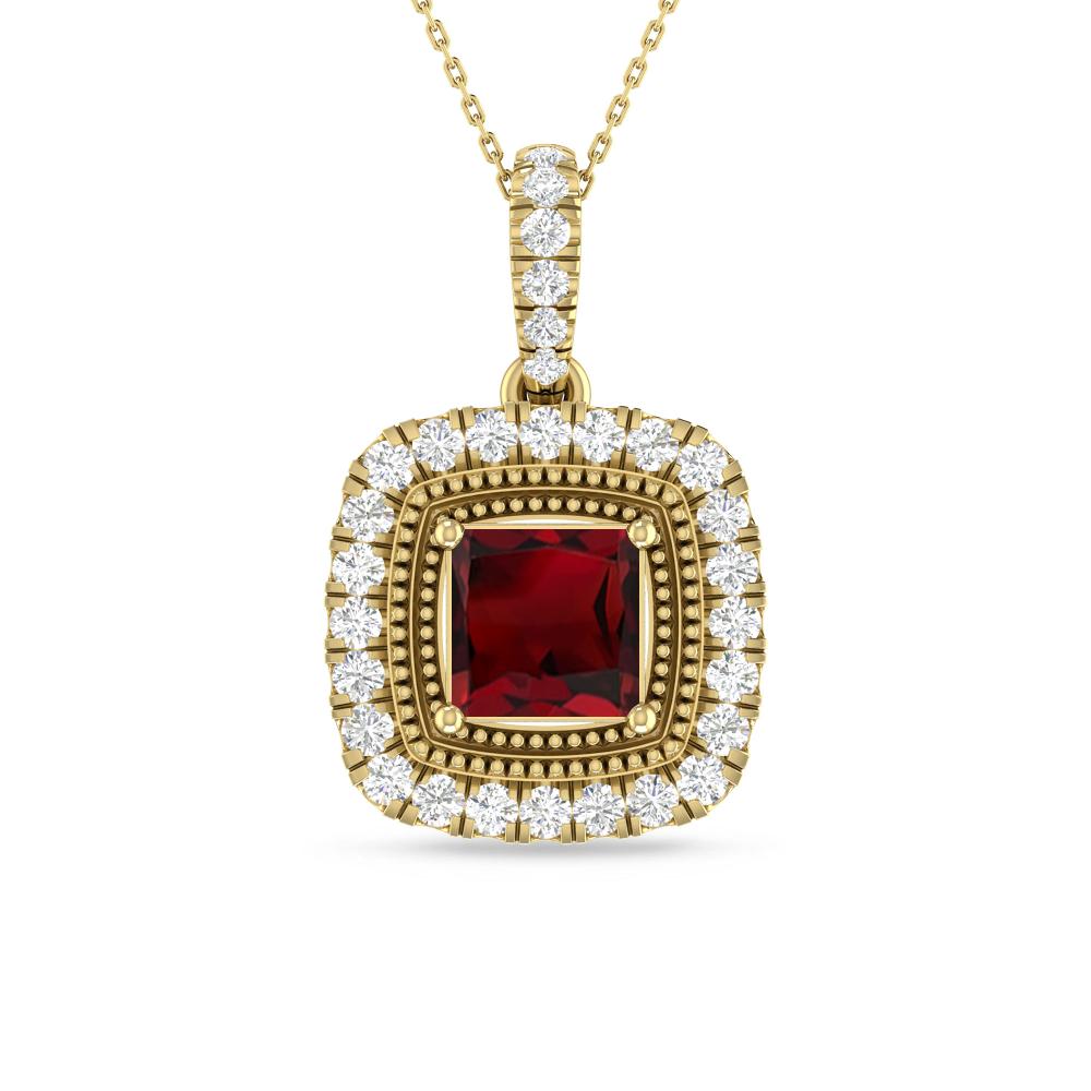 Yellow Gold - Garnet