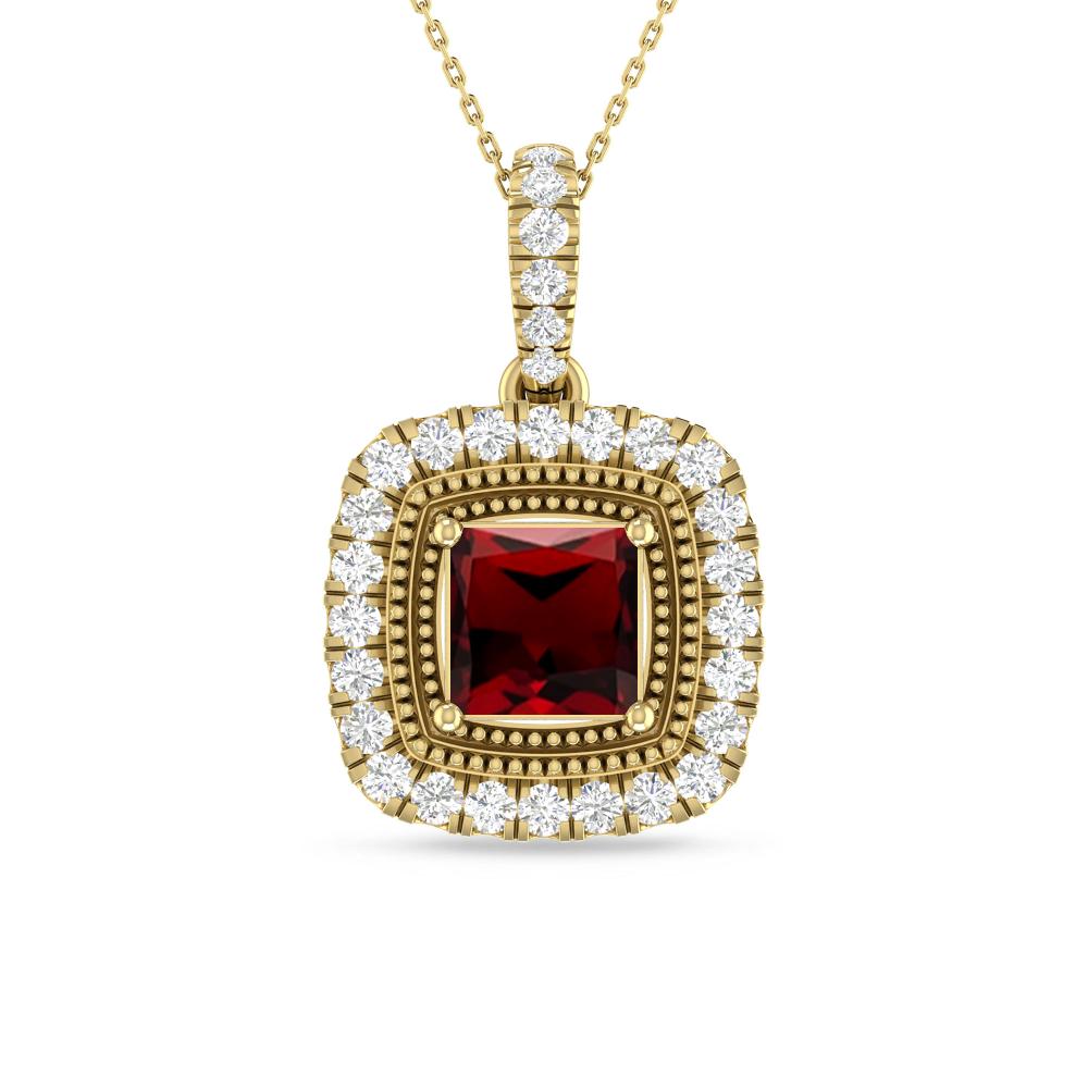 Yellow Gold - Garnet