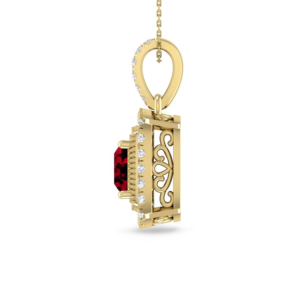 Yellow Gold - Garnet