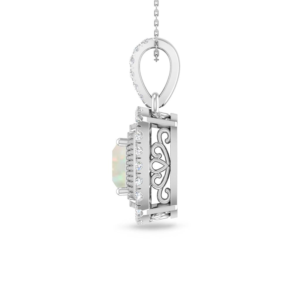 White Gold - Opal